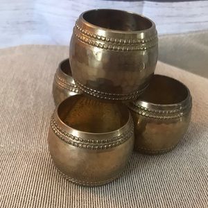 Vintage Brass napkin rings